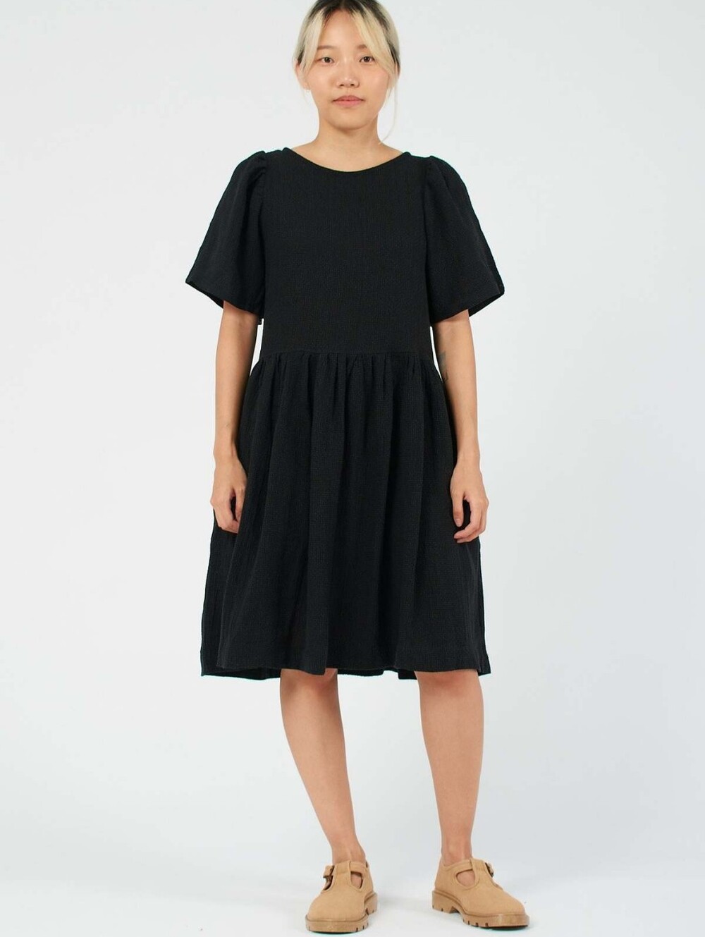 Shelter Mini Agnes Dress Black Woven